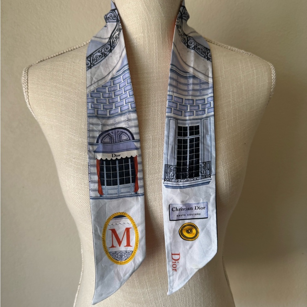 Dior Architectural Print Scarf - Picture 2 of 5